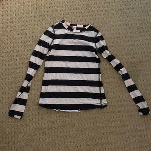 navy/black and white shirt from ivivva size 10